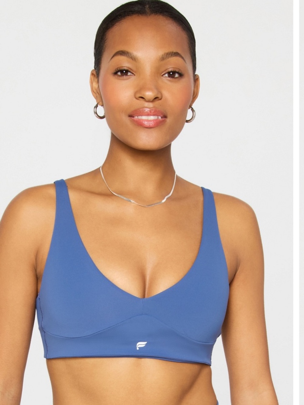 Fabletics Deep Blue PureLuxe Longline Bra